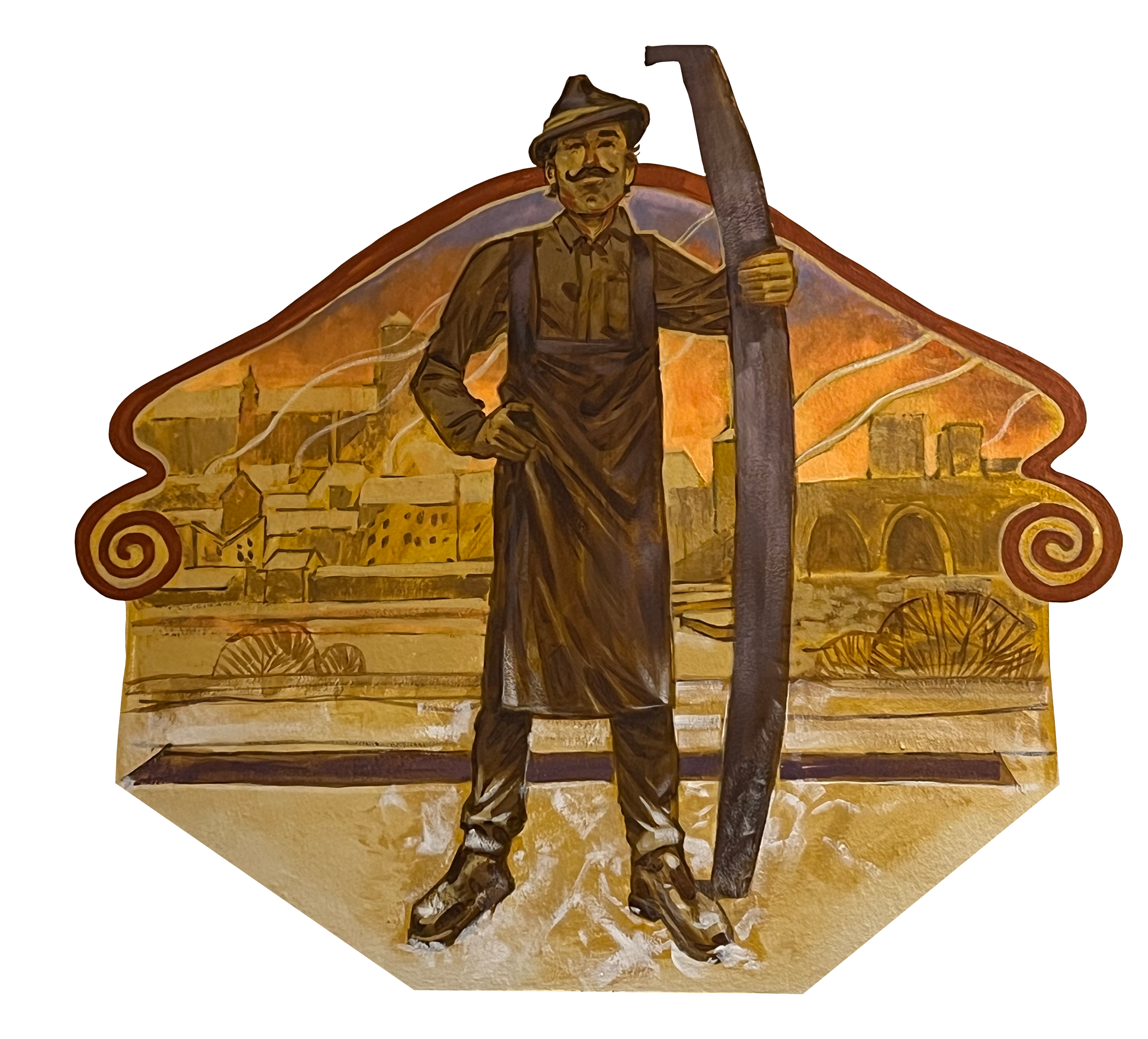 Historischer Eismann